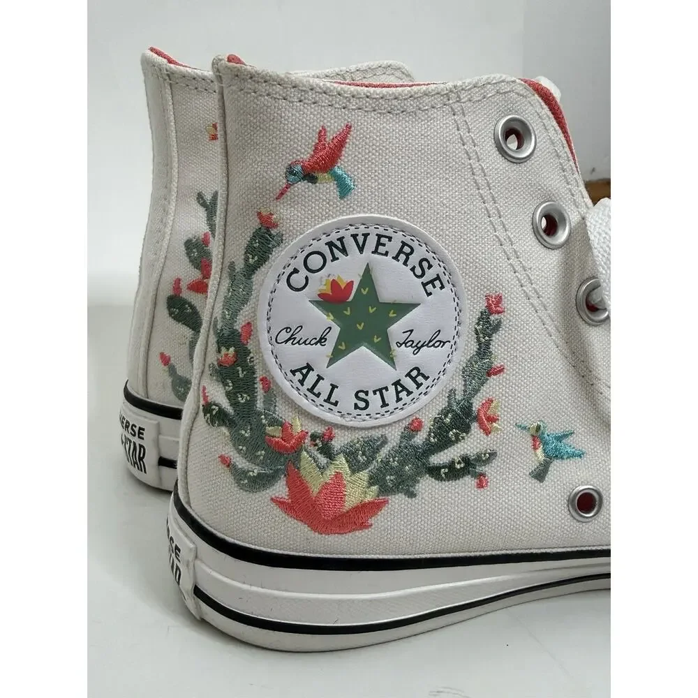 Converse Chuck Taylor All Star High Top Canvas Shoes Cactus Bird Sz 7 - Picture 2 of 7